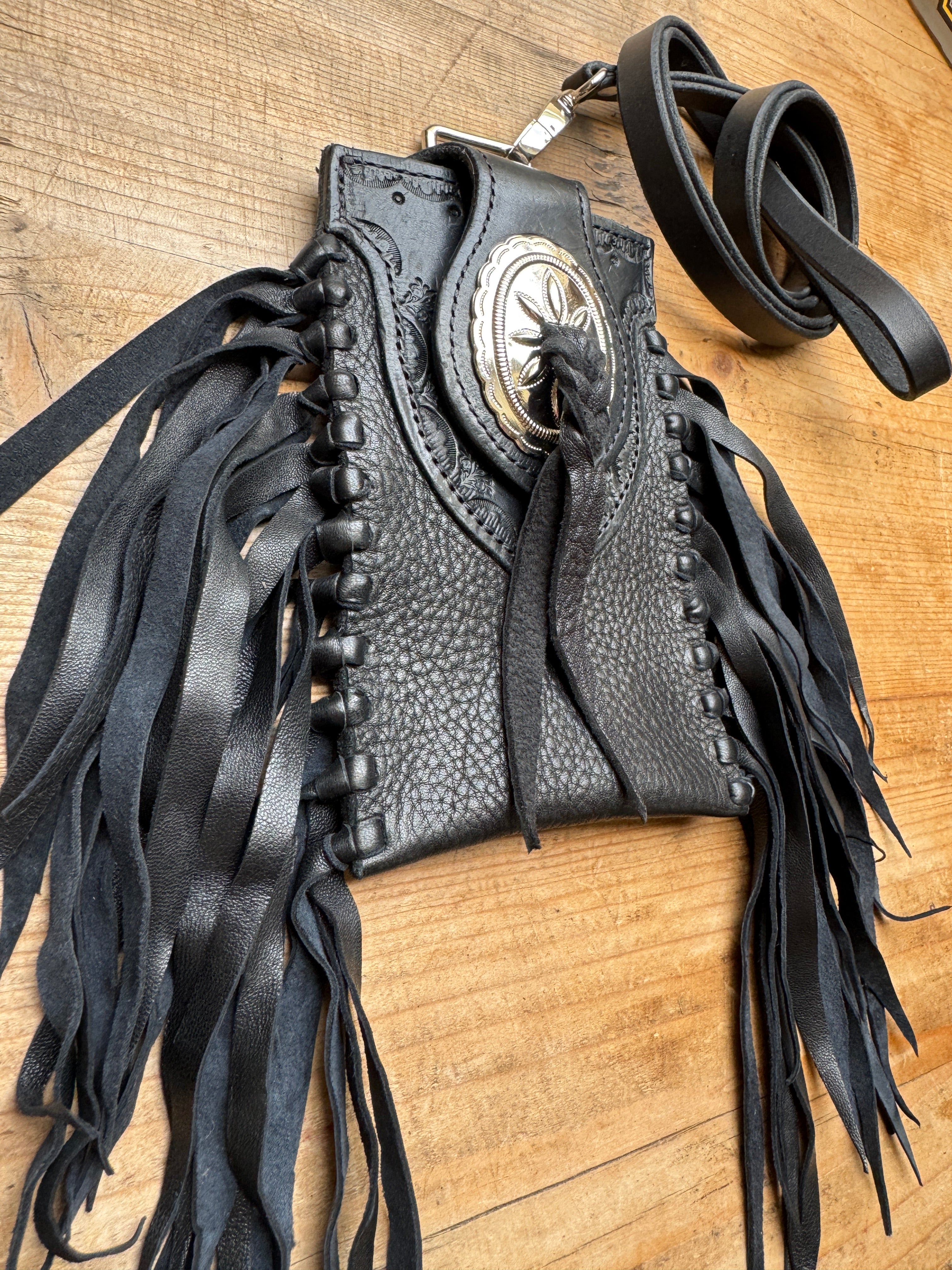 The Lonerider Fringe Phone Pouch
