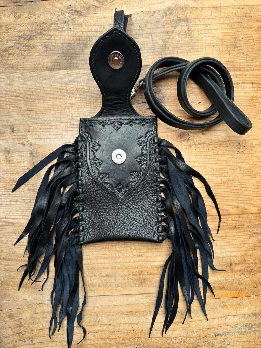 The Lonerider Fringe Phone Pouch
