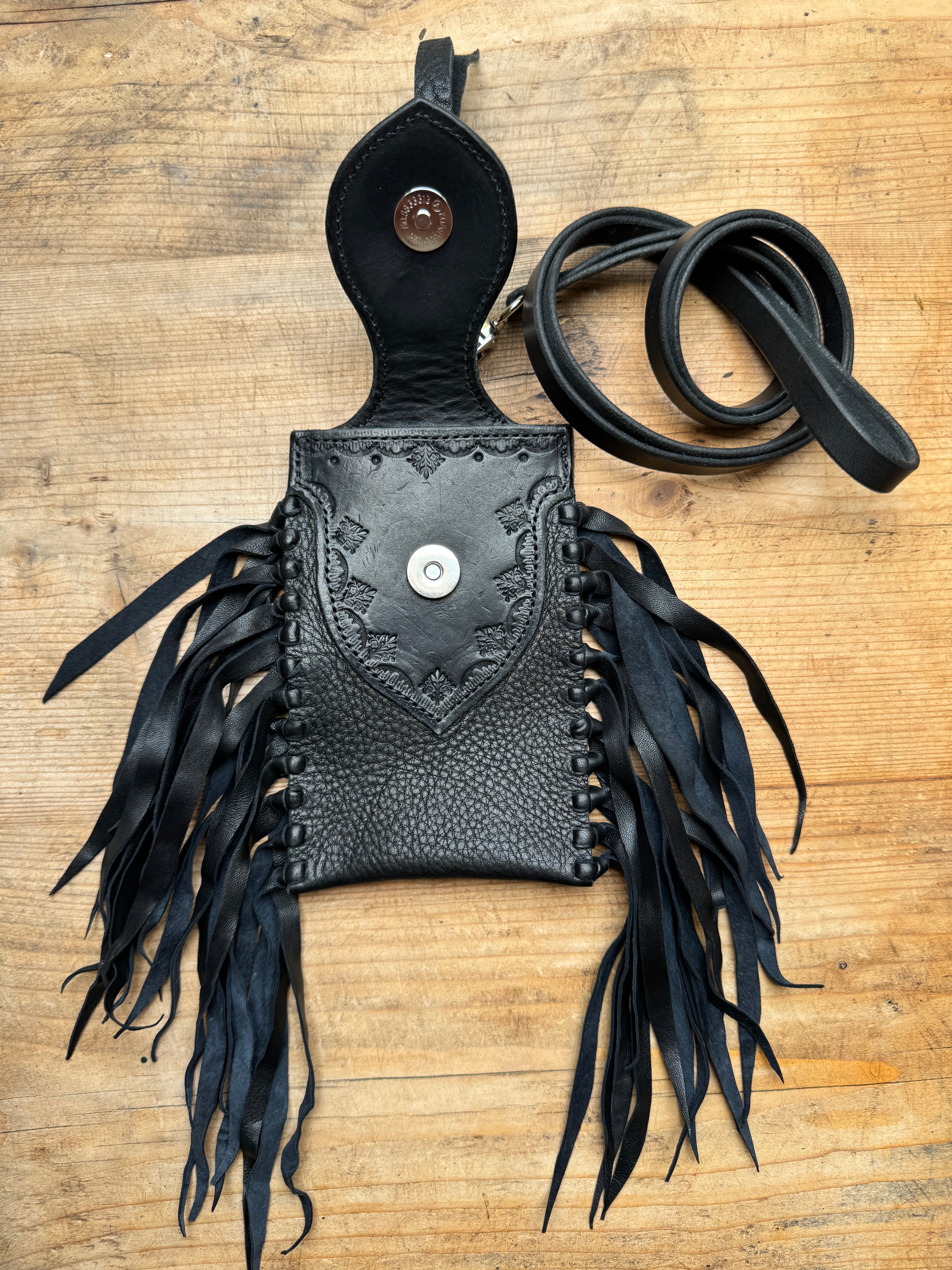 The Lonerider Fringe Phone Pouch