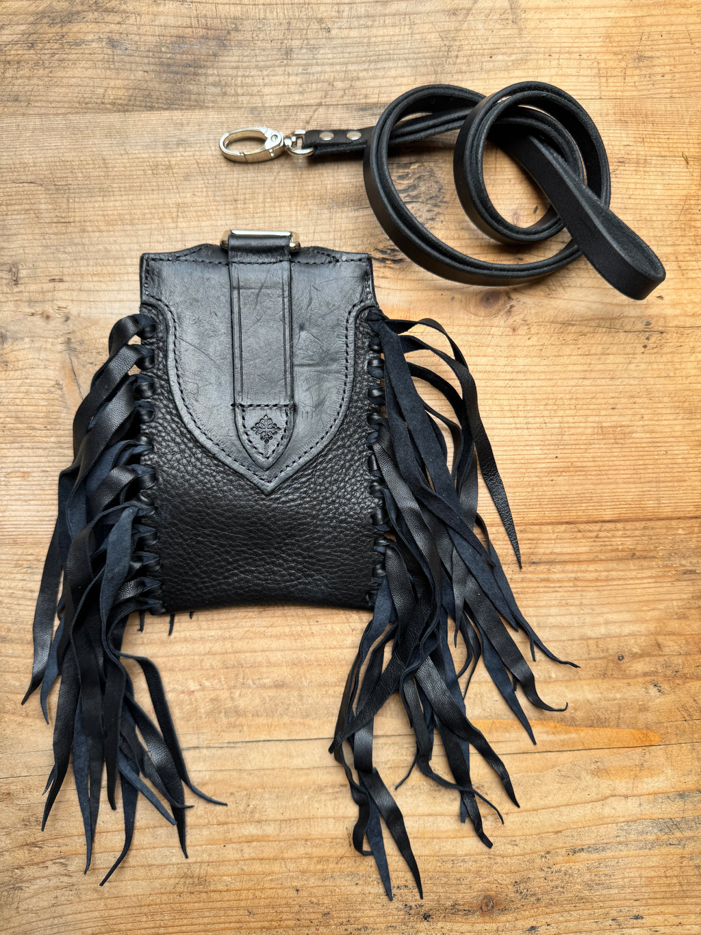 The Lonerider Fringe Phone Pouch